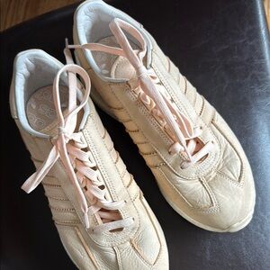 Adidas Cream Retro-Inspired Sneakers